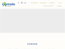 Tablet Screenshot of expressao-idiomas.com.br